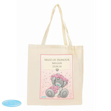 Personalised Me to You Flower Girl Bridesmaid Wedding Cotton Bag Extra Image 2